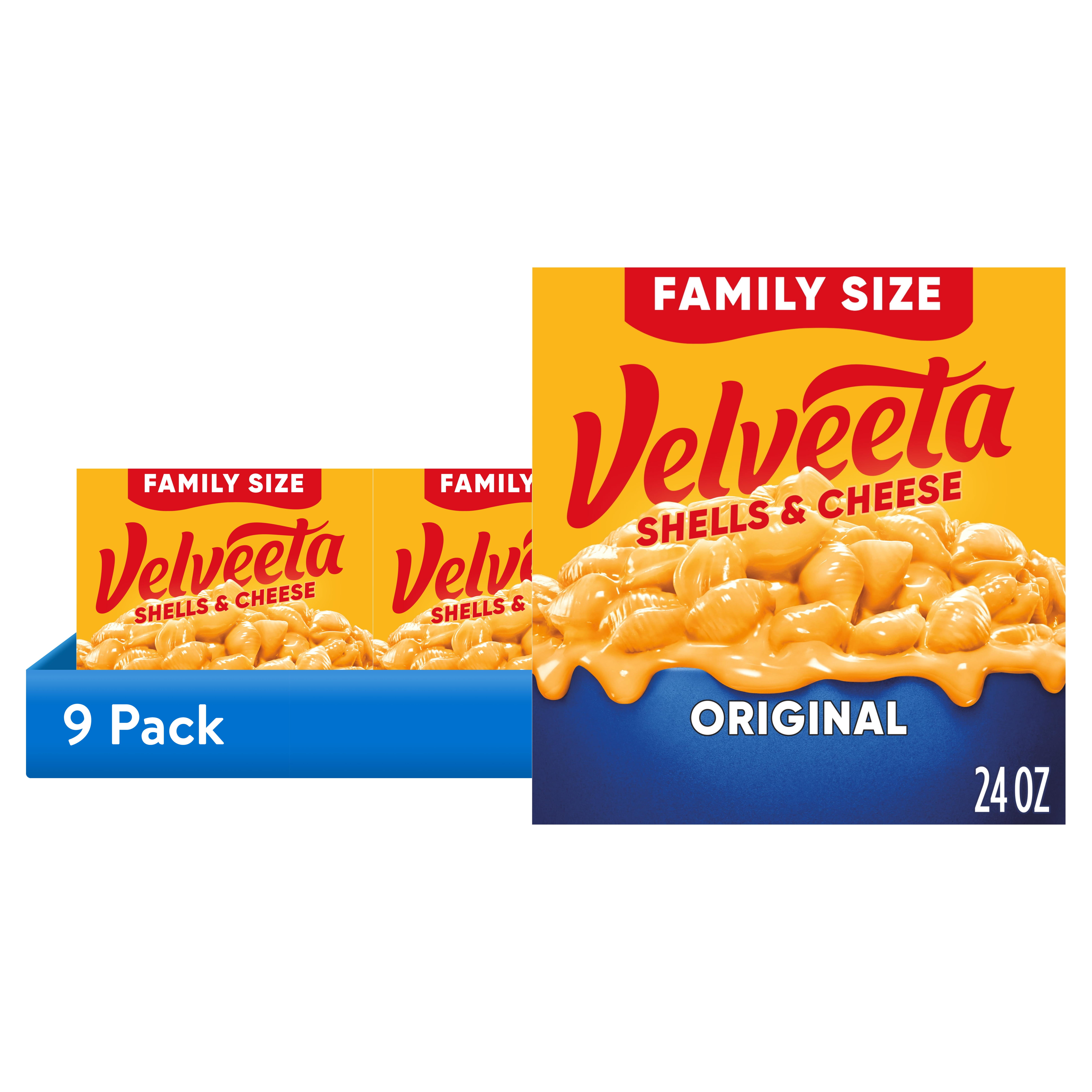 (9 pack) Velveeta Shells and Cheese Original Macaroni and Cheese Dinner Value Size, 24 oz Box