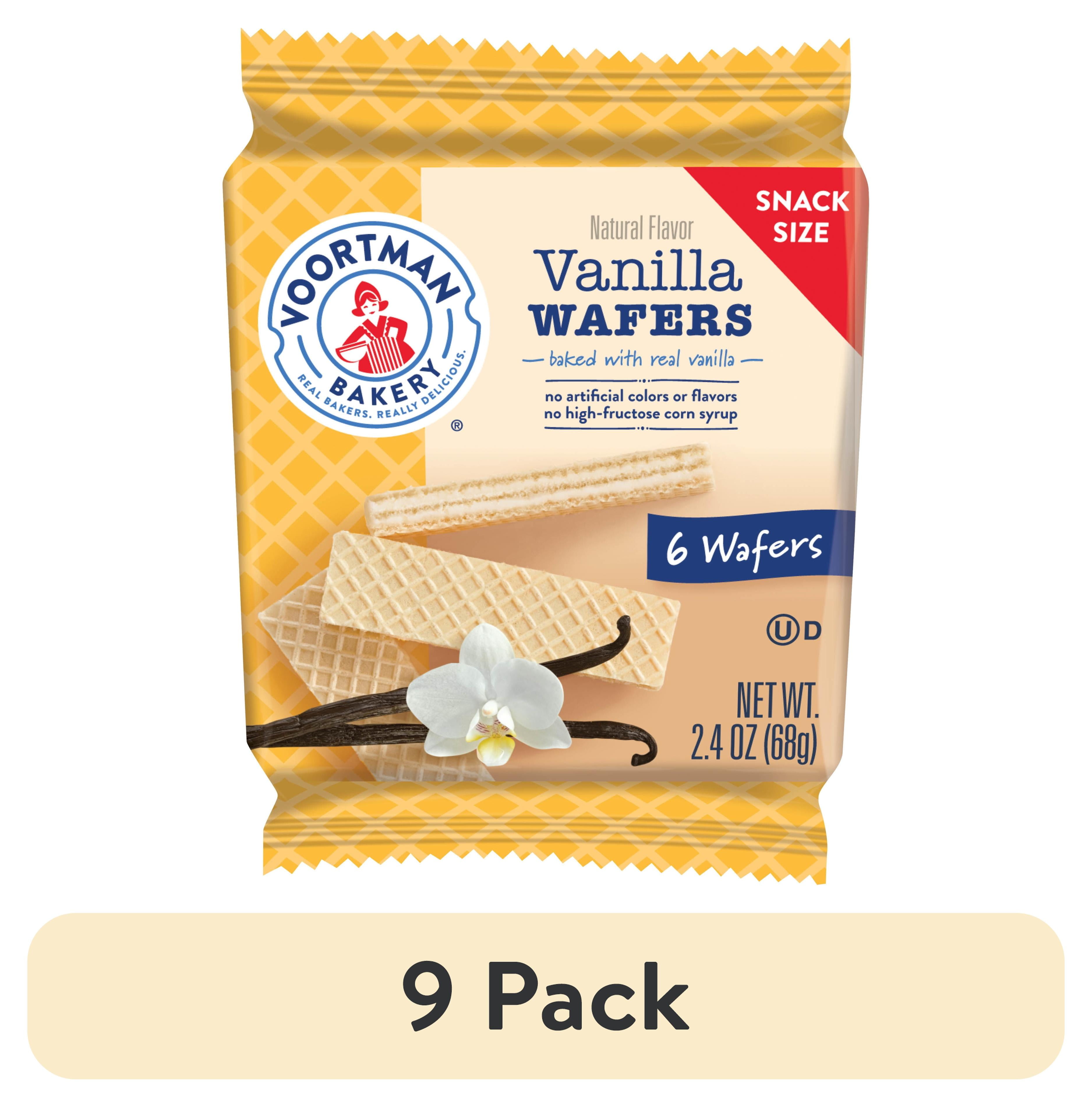 (9 pack) Voortman Vanilla Wafer 2.4 oz.