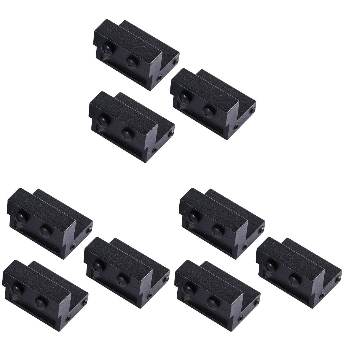 9 pcs Barn Door Stoppers Sliding Barn Door Rail Stopper for Single