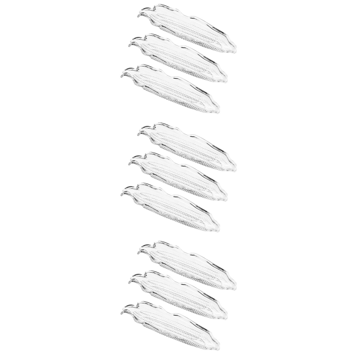 9 pcs Corn Tray Plastic Corn Dish BBQ Corn Butter Corn Holder Plate