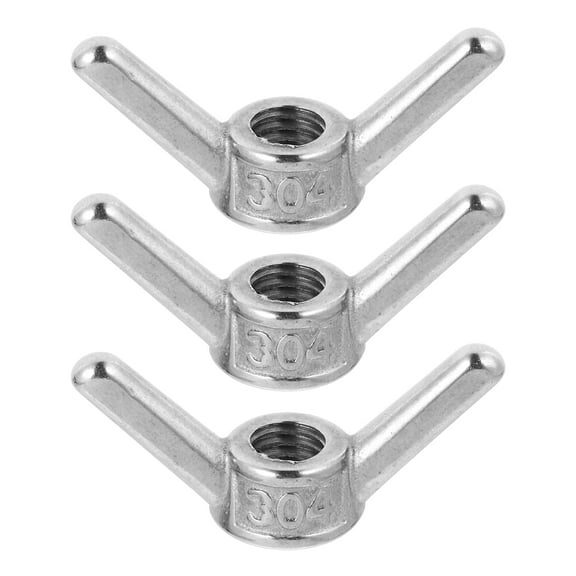 9 pcs Standard Type M10 Butterflies Nuts Threaded Hand Nut Wing Nuts