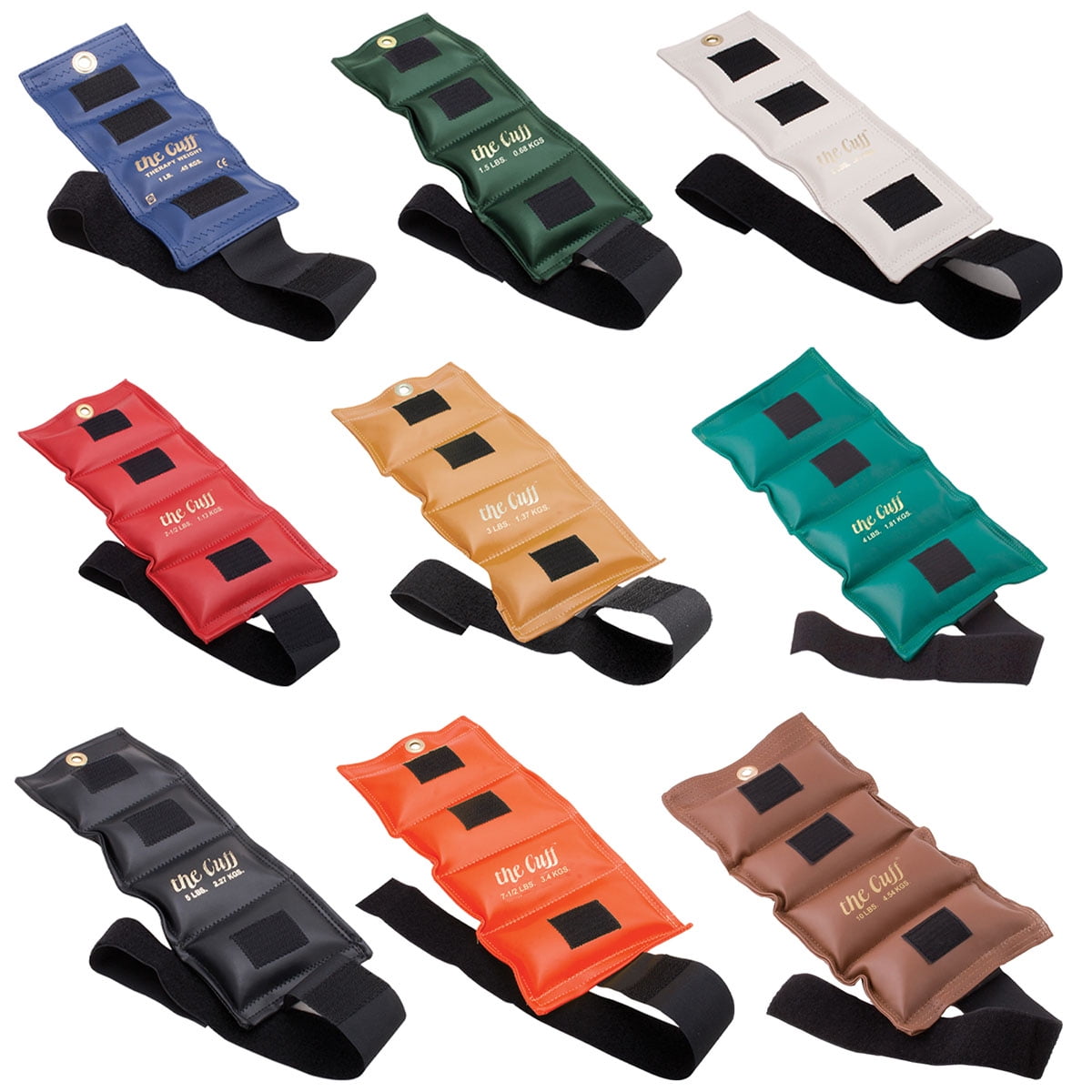 9-piece Cuff weight set (1ea: 1,1.5,2,2.5,3,4,5,7.5,10)