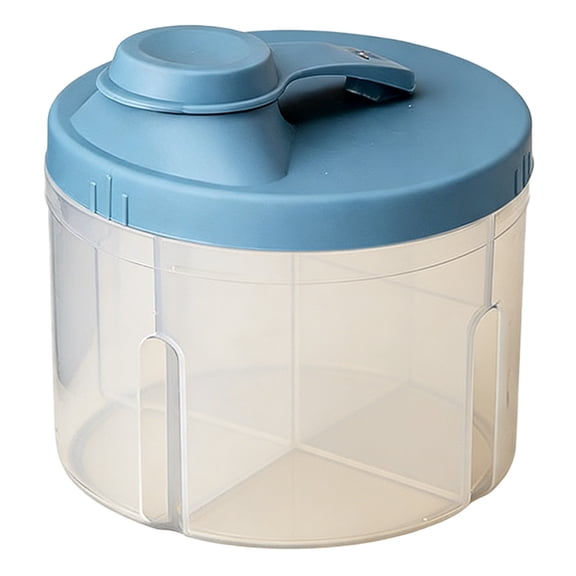 Under 9 ship free! Formula Container 4 Compartments Milk Dispensers Large Capacity formula Holder and Snack Storage for Travel Compartment Food Storage for Kitchen and Pantry Reusable Organiser