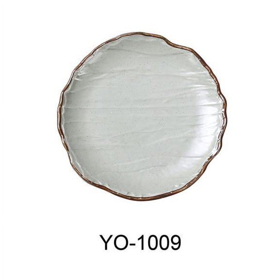 9 x 1 in. Yoto Melamine Round Coupe Plate, Matte - Pack of 24