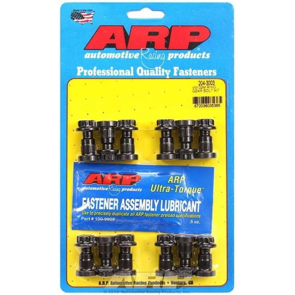 9 x 1 mm Thread 12 Point Nuts Ring Gear Stud with 1.10 in. Long for Volkswagen 02M - Black Oxide