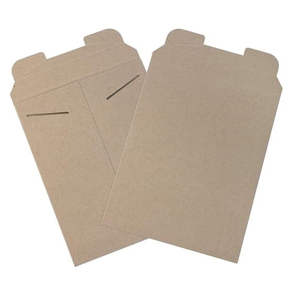 9" x 11 1/2" Stayflats Rigid Flat Mailers, , For Keeping Documents, Photos, and Artwork Protected During Shipping (100 Pack)