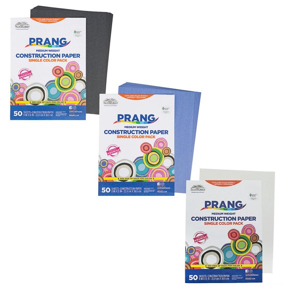 9" x 12" Bulk 150 Pieces Winter-Themed SunWorks Construction Paper Assortment