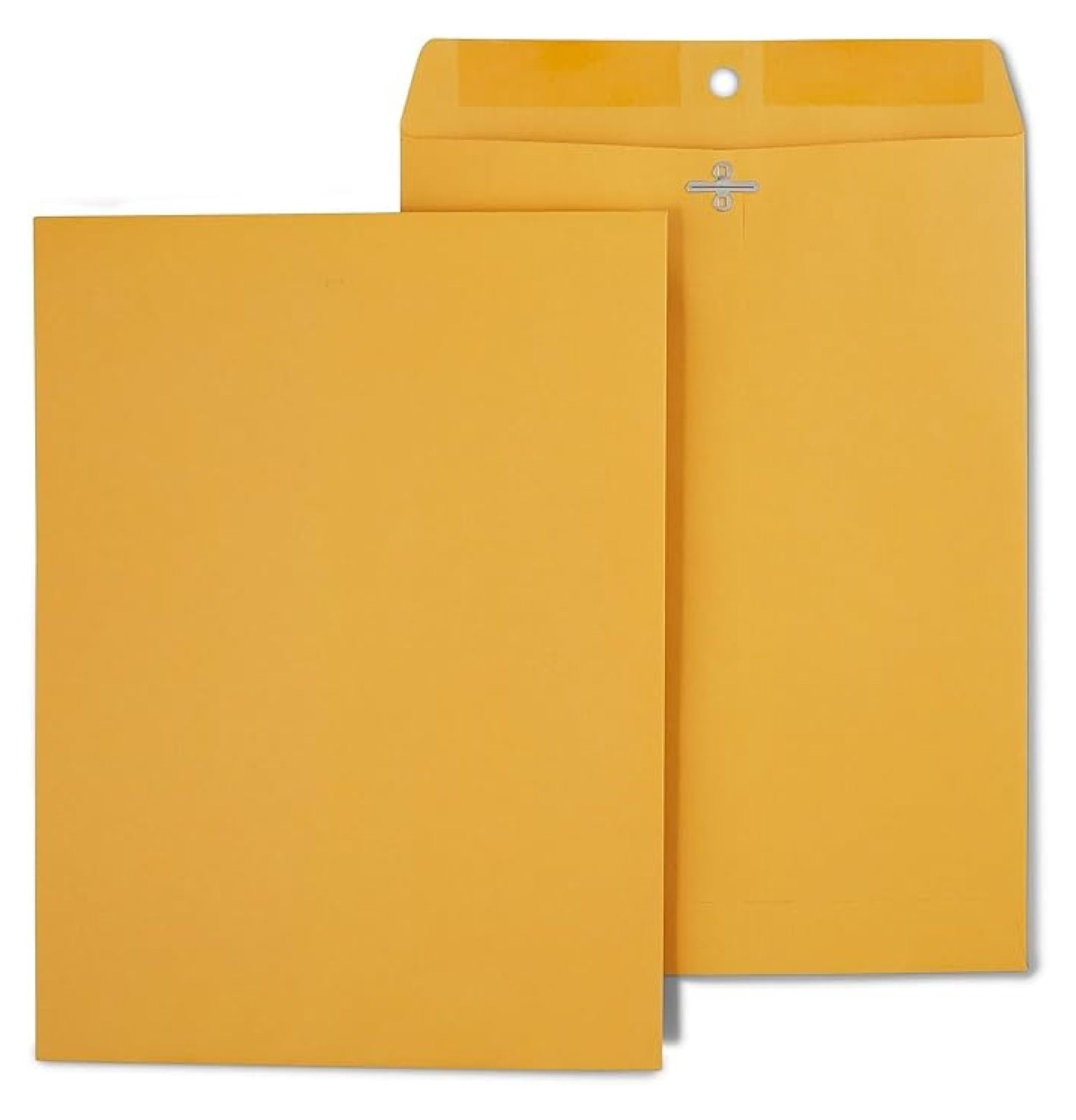 9 x 12 Clasp Envelopes, Brown Manila, Reinforced Metal Clasp & Gummed Seal, Heavy‑Duty Mailing Envelopes, 250/Pack