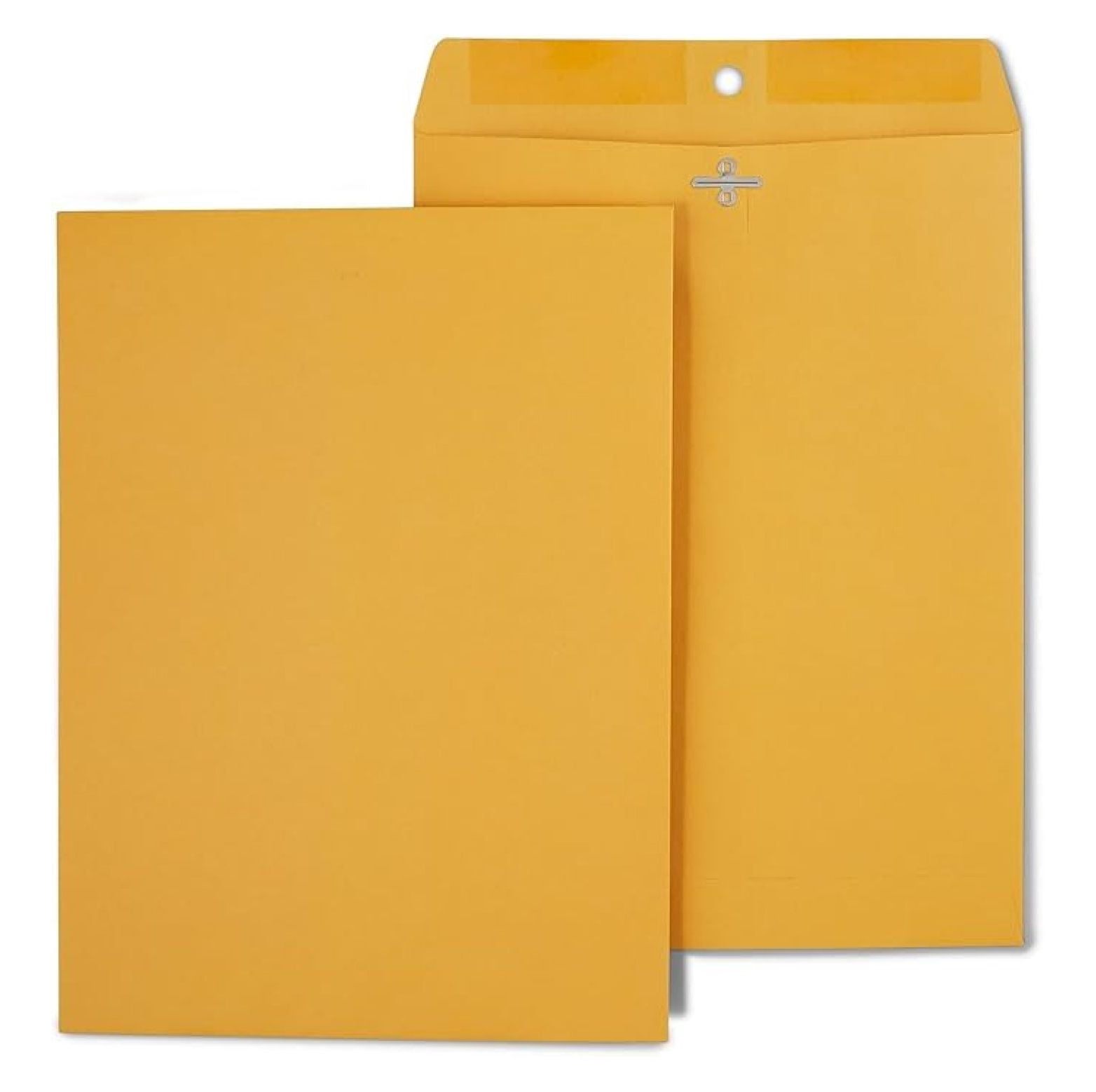 9 x 12 Clasp Envelopes, Brown Manila, Reinforced Metal Clasp & Gummed Seal, Heavy‑Duty Mailing Envelopes, 250/Pack