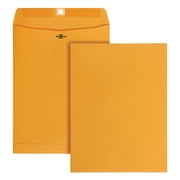 9 x 12 Clasp Envelopes, Deeply Gummed Flaps for Permanent Secure Seal, 28 lb. Brown Kraft, 100 per Box