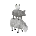 thumbnail image 1 of 9" x 12" Gray Polyresin Stacked Farm Animals Sculpture, by DecMode, 1 of 10