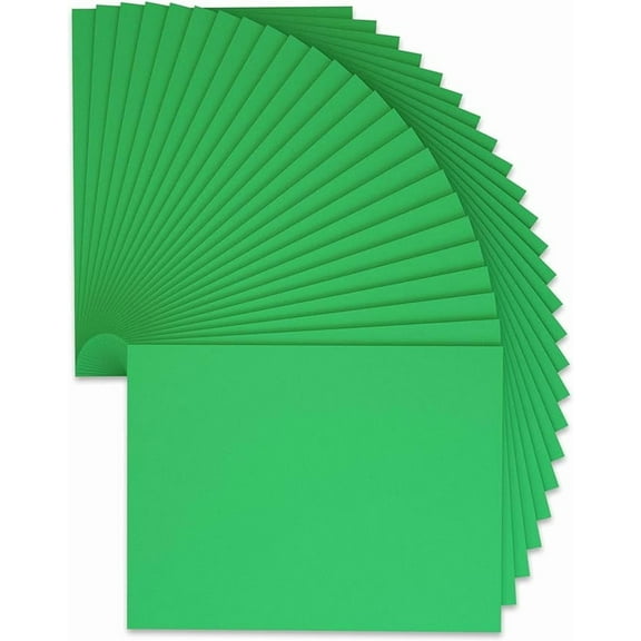 25 Pack 9 x 12 Inch Green Foam Sheets Crafts, 2mm Thick Halloween Foam Papers Set, for Crafting,DIY,Classroom, Scrapbooking, Birthday Party Card Making