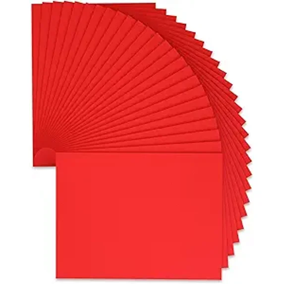 25 Pack 9 x 12 Inch Red Foam Sheets Crafts, 2mm Thick Halloween Foam Papers Set, for Crafting,Cosplay,DIY,Classroom, Scrapbooking, 3D Card Making