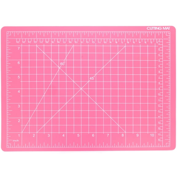 9 x 12 Inch Self Healing Cutting Mat Craft Supplies by ToolTreaux, Pink