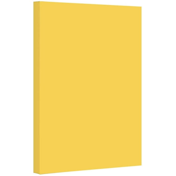 9 x 12 Inches Colored Cardstock Paper 67lb, Vellum Bristol - 50 Sheets Per Pack. (Goldenrod)