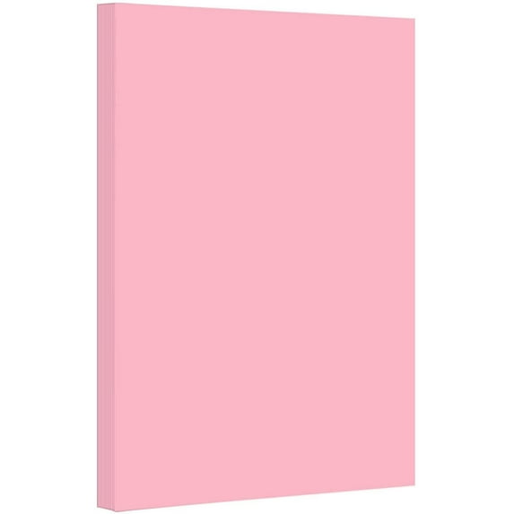9 x 12 Inches Colored Cardstock Paper 67lb, Vellum Bristol - 50 Sheets Per Pack. (Pink)