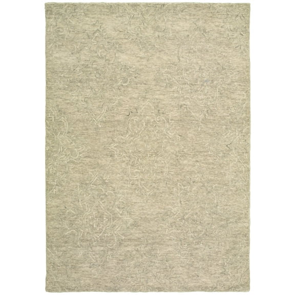 9 x 12 Light Green Floral Paradise Area Rug