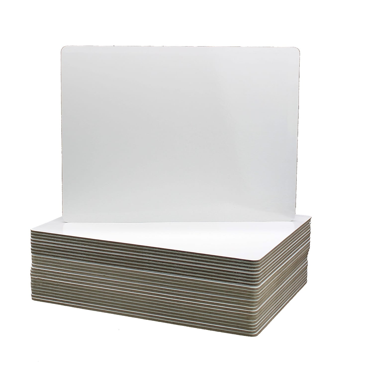 White Magnetic Chip-Resistant 24" x 18" Freestanding Whiteboard