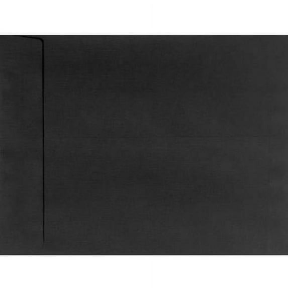 9 x 12 Open End Envelopes - Black Linen (500 Qty.)