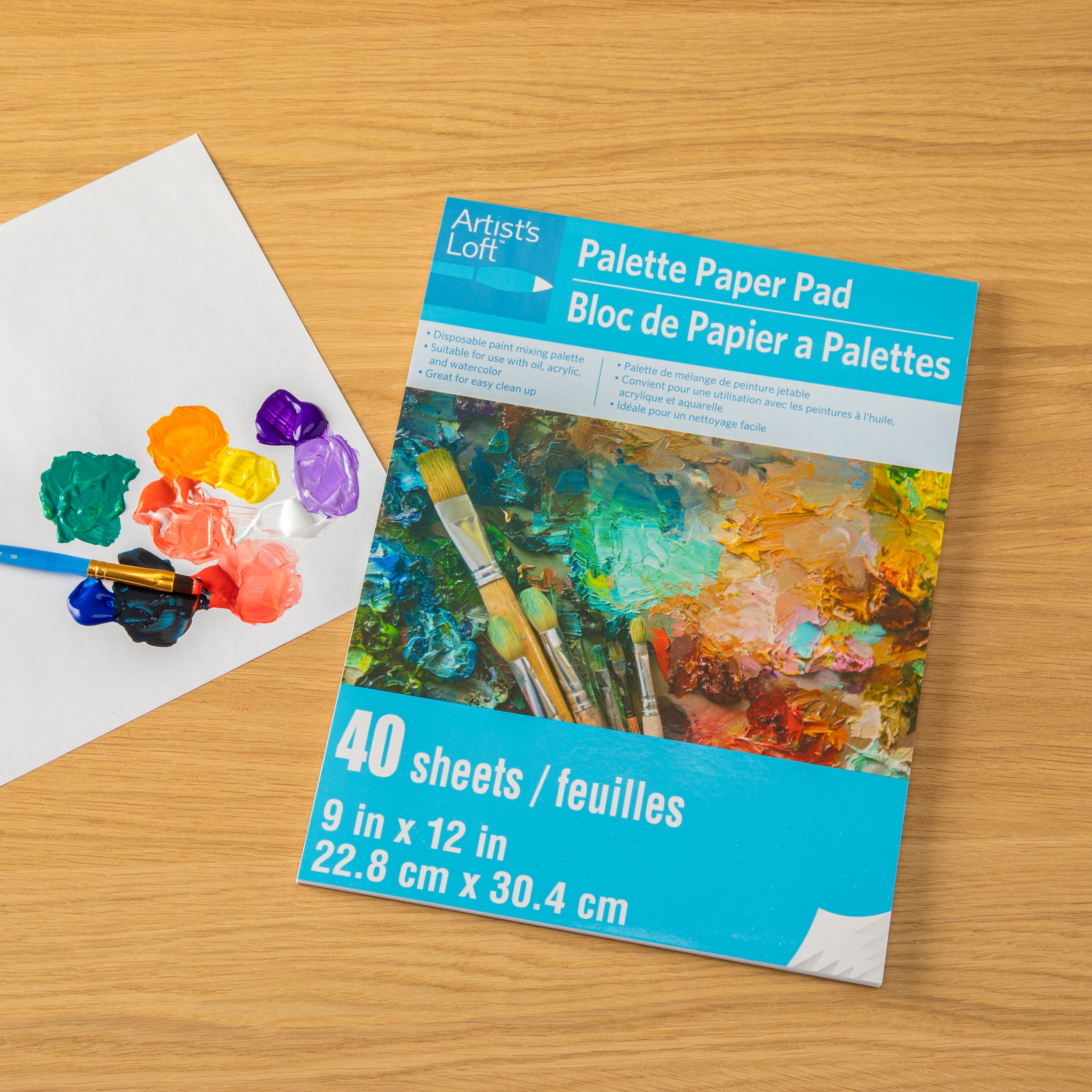 Royal & Langnickel 9x12' Artist Pad - Palette Paper with Hole Royal & Langnickel 9x12' Artist Pad - Palette Paper with Hole