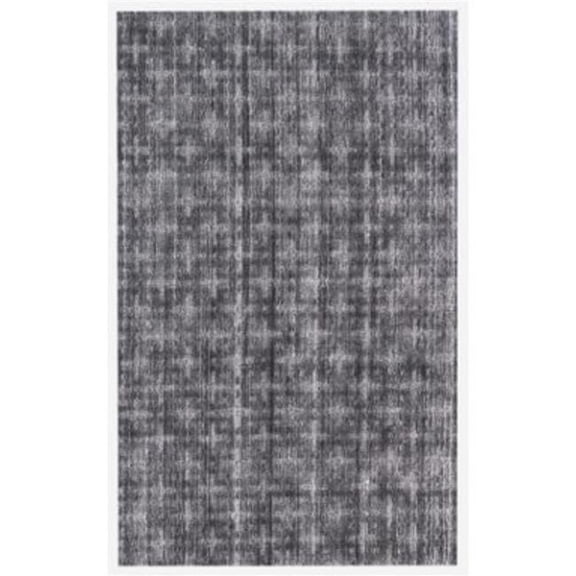 9 x 12 ft. Brown & Dark Gray Medallion Hand Loomed Area Rug