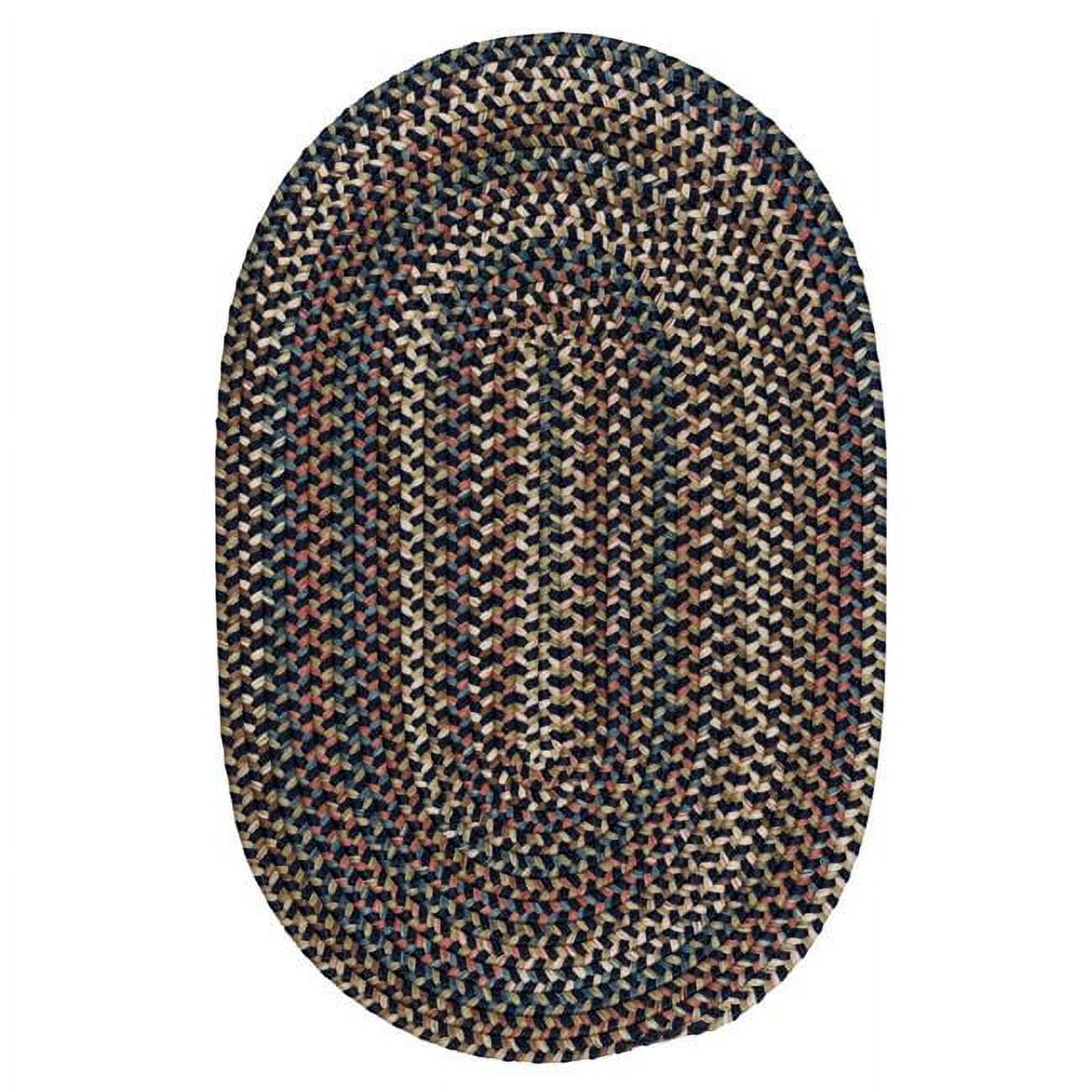 9 x 12 ft. Cedar Cove Braided Rug, Navy - Walmart.com