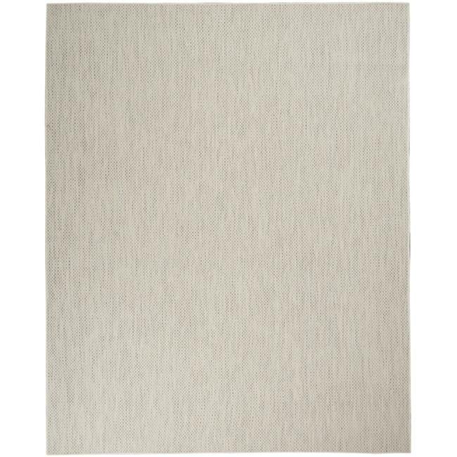Ivory Beige 9' x 12' Rectangular Synthetic Area Rug