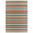 thumbnail image 1 of 9 x 12 ft. Gray & Blue Geometric Indoor & Outdoor Area Rug, 1 of 1