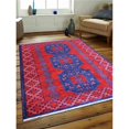 thumbnail image 1 of 9 x 12 ft. Hand Knotted Afghan Wool & Silk Rectangle Area Rug, Multicolor - Kazak, 1 of 1