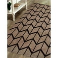 thumbnail image 1 of 9 x 12 ft. Hand Knotted Wool Geometric Rectangle Area Rug, Beige & Brown, 1 of 1