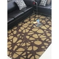 thumbnail image 1 of 9 x 12 ft. Hand Tufted Wool Contemporary Rectangle Area Rug, Brown & Beige, 1 of 1