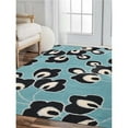 thumbnail image 1 of 9 x 12 ft. Hand Tufted Wool Floral Rectangle Area Rug, Blue, 1 of 1