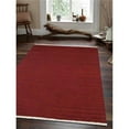 thumbnail image 1 of 9 x 12 ft. Hand Weave Kelim Wool Area Rug, Burgundy - Contemporary, 1 of 1