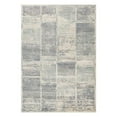 thumbnail image 1 of 9 x 12 ft. Light Blue Geometric Power Loom Rectangle Area Rug with Fringe, 1 of 1