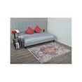 thumbnail image 1 of 9 x 12 ft. Machine Woven Crossweave Polyester Oriental Rectangle Area Rug, Pink, 1 of 1