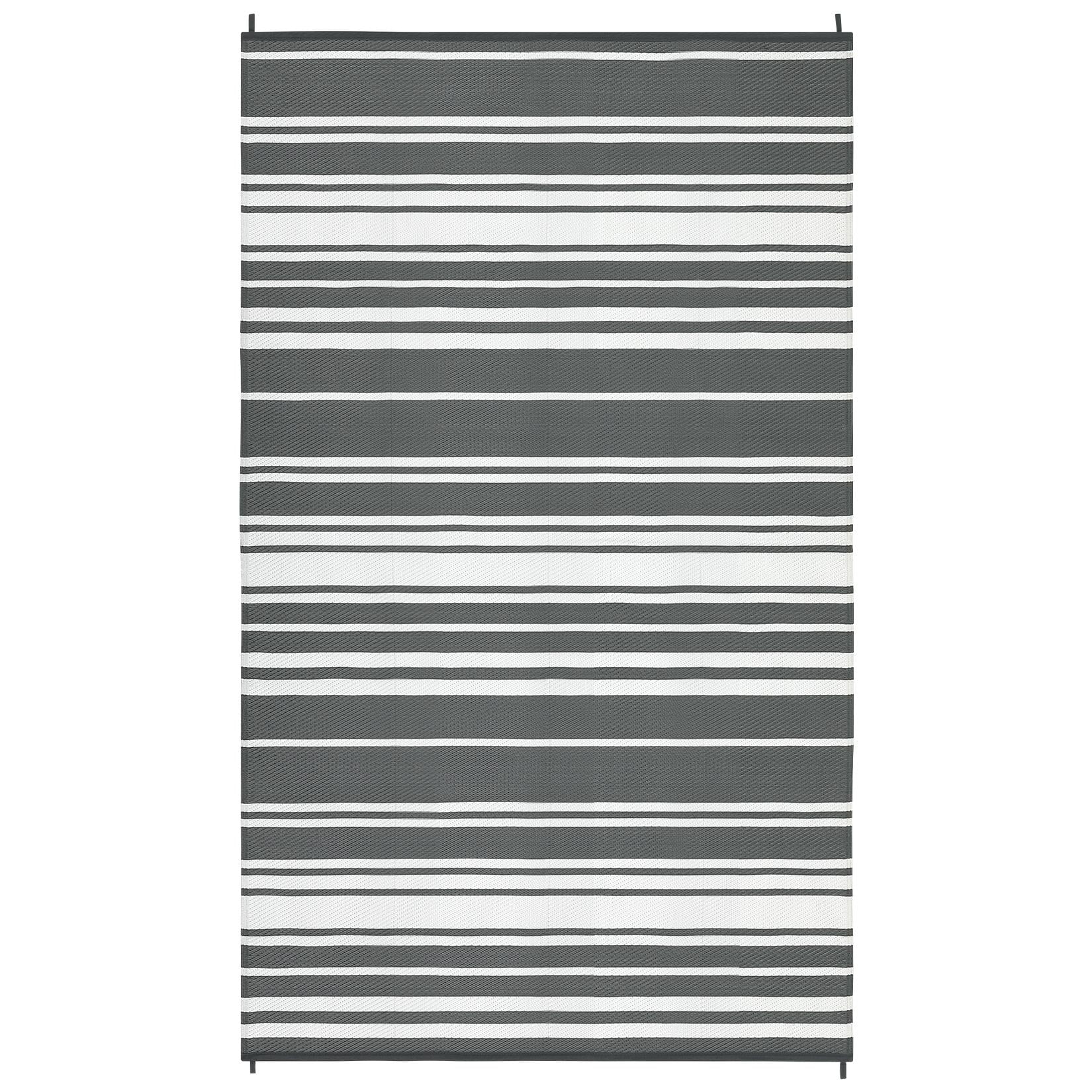 9 x 12 ft Plastic Gray Rectangular Beach Front Porches Patio Picnic RV ...