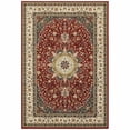 thumbnail image 1 of 9 x 12 ft. Red Ivory Machine Woven Oriental Indoor Area Rug, 1 of 1
