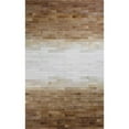 thumbnail image 1 of 9 x 12 ft. Santa Fe Contemporary Leather Hand Stitched Area Rug, Camel, 1 of 1