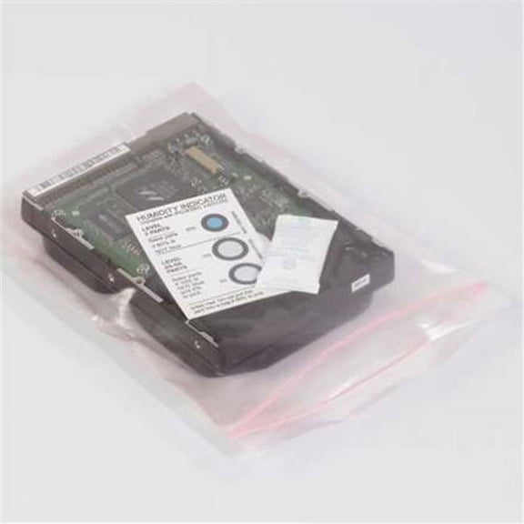 9 x 12 in. 4 Mil Anti-Static Reclosable Poly Bags - Pink - 9in. W x 12in. L