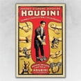 thumbnail image 1 of 9 x 12 in. Houdini Handcuff King Vintage Magic Poster Multi Color Wall Art, 1 of 1