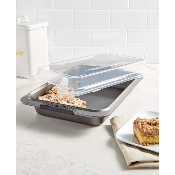 9" x 13" Covered Cake Pan with Heavy-Duty Construction and Non-Stick Surface