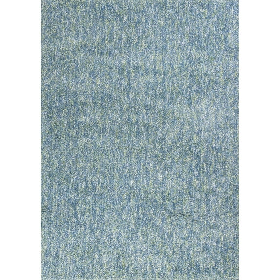 9' x 13' Polyester Seafoam Heather Area Rug