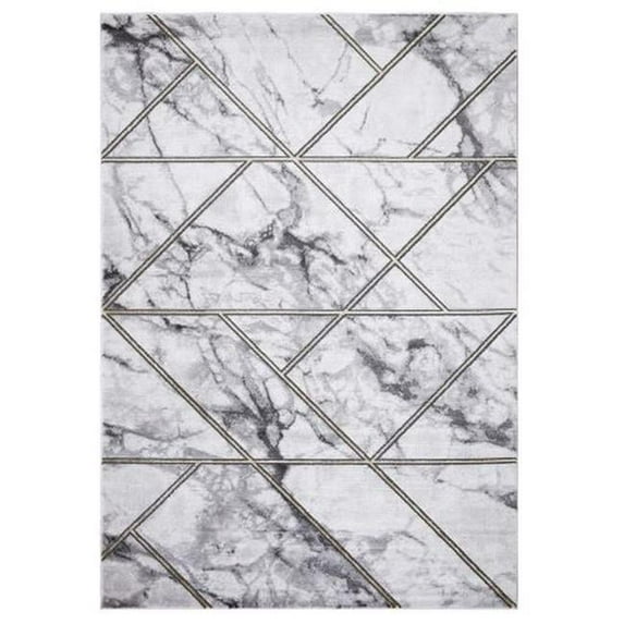 9 x 13 ft. Bellucci Geometric Area Rug, Gold