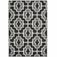 thumbnail image 1 of 9 x 13 ft. Black Geometric Stain Resistant Indoor & Outdoor Rectangle Area Rug - Black and Gray - 9 x 13 ft., 1 of 1