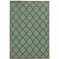 thumbnail image 1 of 9 x 13 ft. Blue Geometric Stain Resistant Indoor & Outdoor Rectangle Area Rug - Blue - 9 x 13 ft., 1 of 1