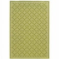 thumbnail image 1 of 9 x 13 ft. Green Geometric Stain Resistant Indoor & Outdoor Rectangle Area Rug - Green and Ivory - 9 x 13 ft., 1 of 1