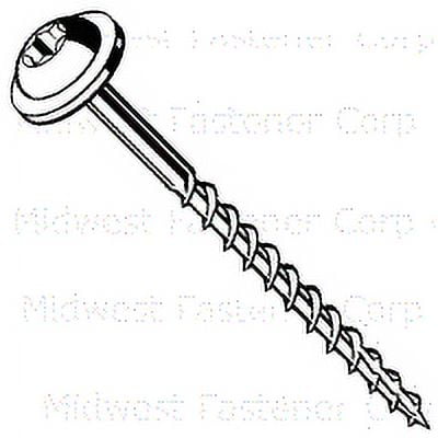 9 x 2-1/2" Star Drive White Cabinet Saberdrive Screws 1 lb. Box (87 pcs.)