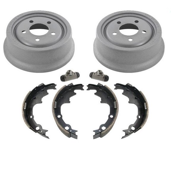 9 x 2.5 Inch Rear Brake Drums & Brake Shoes for 90-00 for Jeep for Cherokee - NEW Non-Asbestos Organic, Fits JEEP, COCHE, WAGONEER, WRANGLER
