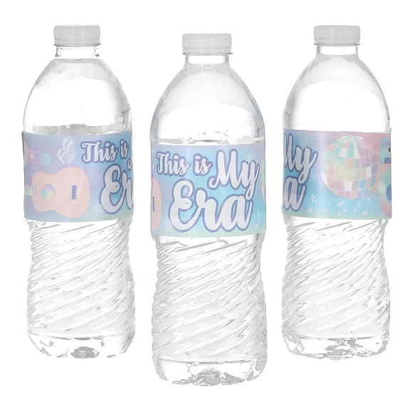9" x 2" Bulk 50 Pieces Pastel This is My Era Water Bottle Labels