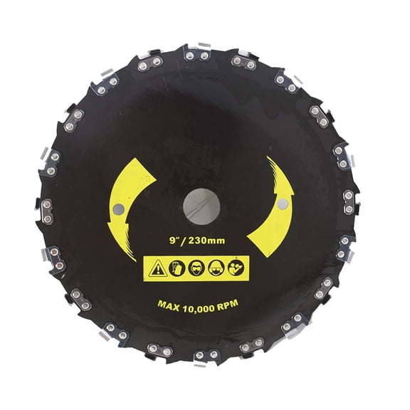 9 x 20T Chain Saw Tooth Steel Brush-Cutter Replacement for Gas or Electric Cutter Trimmer Weed Eater
